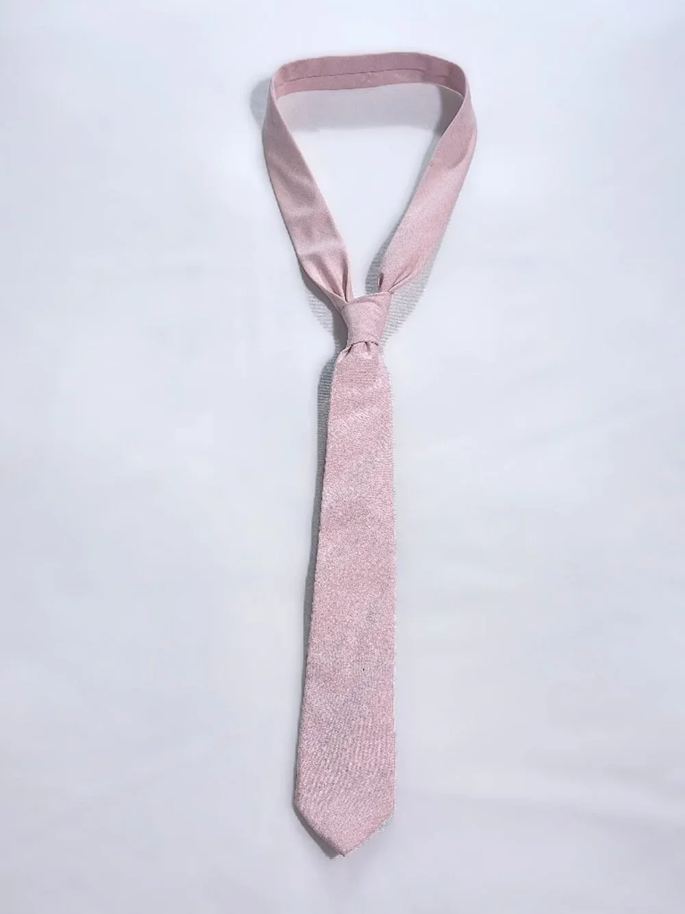 Egara Men's Pink Textured Skinny Tie 3W 57L